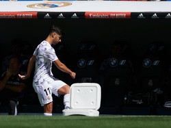 Ia pun tampak sangat kesal setelah diminta pemanasan tapi batal dimainkan ketika El Real menang atas Real Mallorca. Foto: NurPhoto via Getty Images/NurPhoto