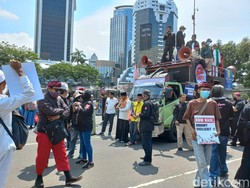 Demo Tolak BBM Naik, Massa GNPR Mulai Berdatangan di Kawasan Patung Kuda