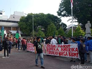 Usai Audiensi, Massa Demo Mahasiswa di DPRD DIY Malioboro Bubarkan Diri