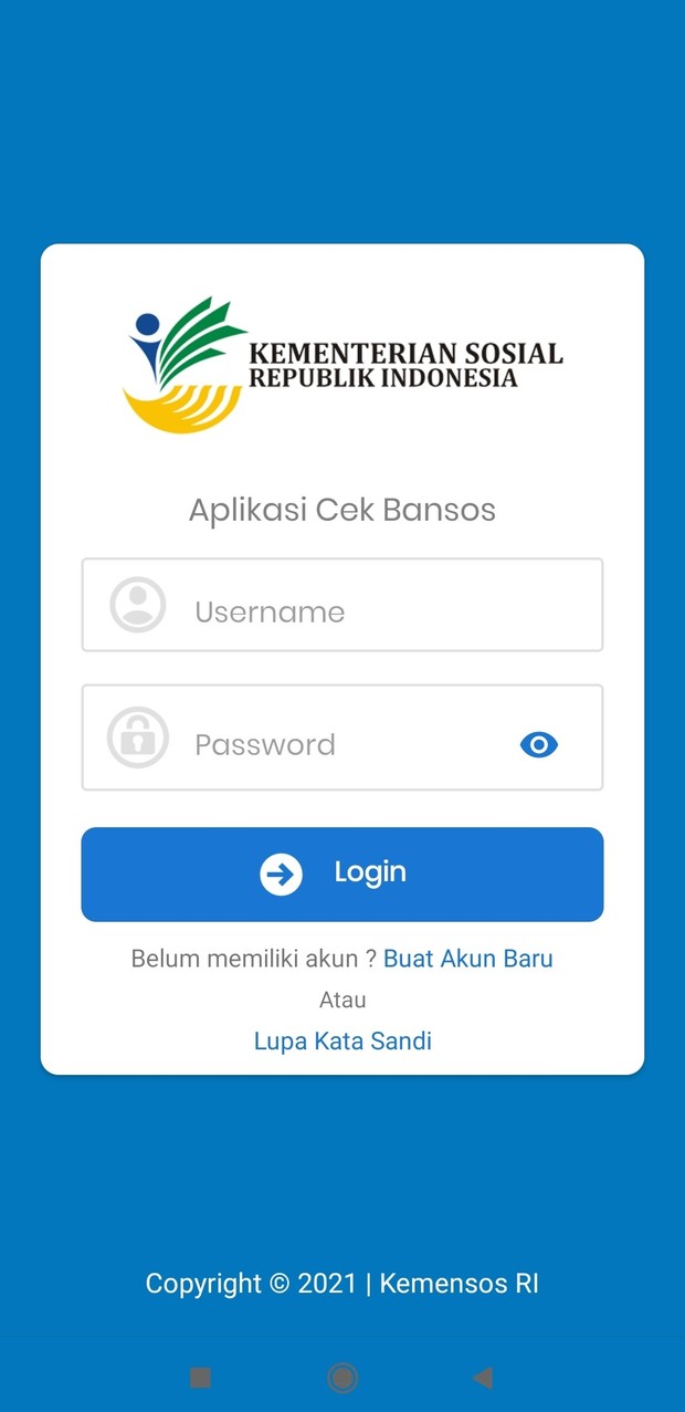 Daftar Bansos BBM dari Kemensos RI lewat Aplikasi Cek Bansos/dokumentasi Beautynesia/Anindya Milagsita Tangkapan layar tampilan Aplikasi Cek Bansos yang bisa diunduh lewat Google Playstore.
