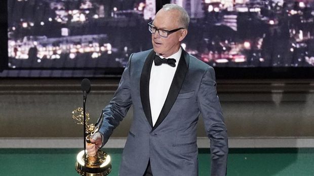 Michael Keaton received the Emmy for outstanding lead actor in a limited or historical series or film for 