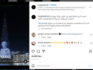 Dubai Turut Berduka, Potret Ratu Elizabeth Terpancar di Burj Khalifa Dubai Turut Berduka, Potret Ratu Elizabeth Terpancar di Burj Khalifa