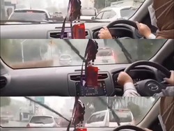 Viral Istri Polisi Bantu Suami Cari Nafkah Kerja Jadi Supir Taksi Online