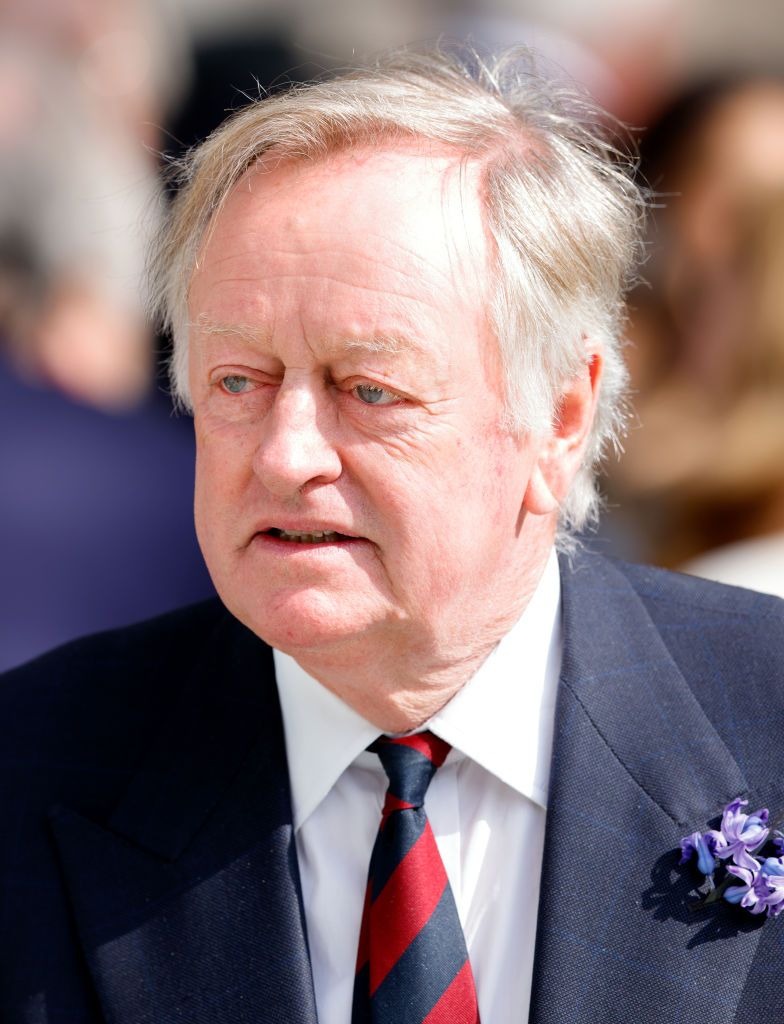 BLANDFORD FORUM, UNITED KINGDOM - MAY 01: (EMBARGOED FOR PUBLICATION IN UK NEWSPAPERS UNTIL 48 HOURS AFTER CREATE DATE AND TIME) Andrew Parker Bowles attends the funeral of Mark Shand at Holy Trinity Church, Stourpaine on May 1, 2014 near Blandford Forum in Dorset, England. Conservationist and travel writer Mark Shand, brother of Camilla, Duchess of Cornwall, died unexpectedly last week after falling and hitting his head in New York. (Photo by Max Mumby/Indigo/Getty Images)