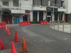 Pengecatan Lapisan Antilicin di Kota Tua Jakarta Hampir Tuntas