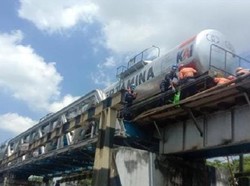 Kereta BBM Anjlok di Buk Gluduk Kota Malang, 2 KA Lain Terlambat 1 Jam