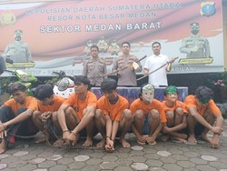 Pimpinan Geng Motor Begal Warga Pakai Samurai di Medan Ditangkap