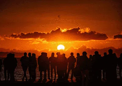 Pesona Lanskap Matahari Terbit Asli Jepang, Wow Banget