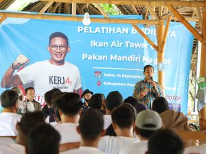 Relawan Sandiaga Gelar Pelatihan Budi Daya Ikan Tawar di Pangandaran