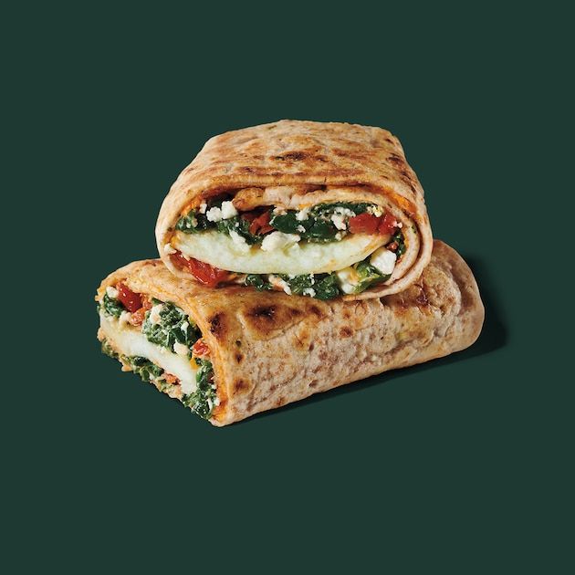 Spinach, feta & egg white wrap