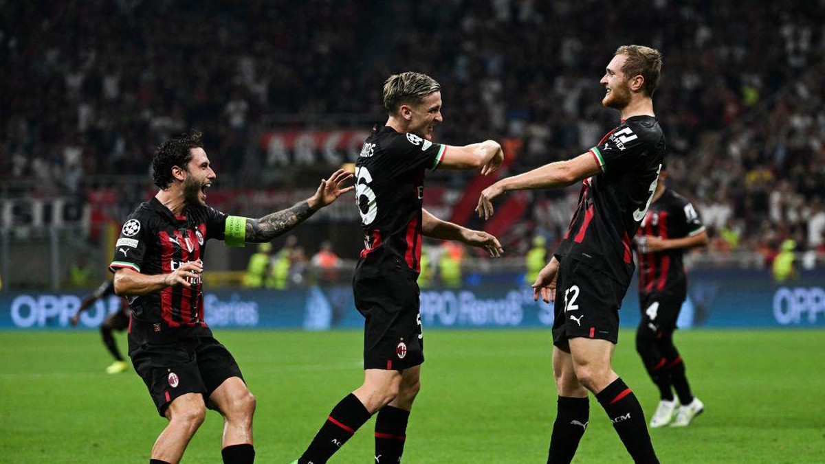 AC Milan mengalahkan Dinamo Zagreb 3-1 (AFP via Getty Images/MIGUEL MEDINA)