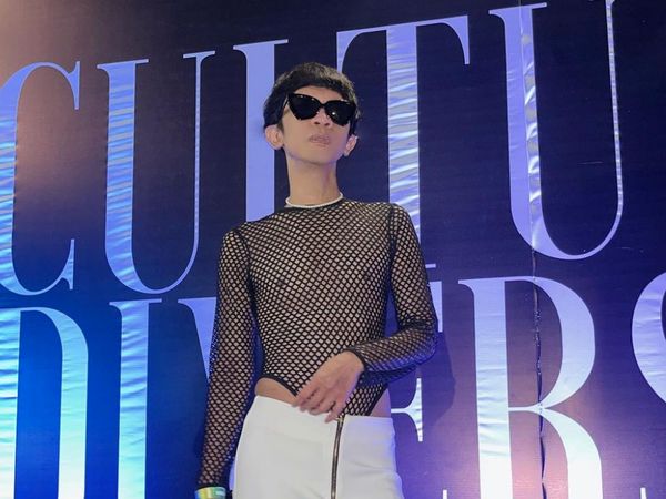 7 Foto Aming di Acara Ivan Gunawan, Curi Atensi Pakai Bodysuit Jaring-jaring