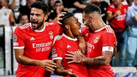 Dengan hasil ini, Benfica masih sempurna dengan enam poin dari dua laga. Mereka menempati posisi dua Grup H di bawah Paris Saint-Germain yang juga mengumpulkan enam poin. (AP/Marco Alpozzi)