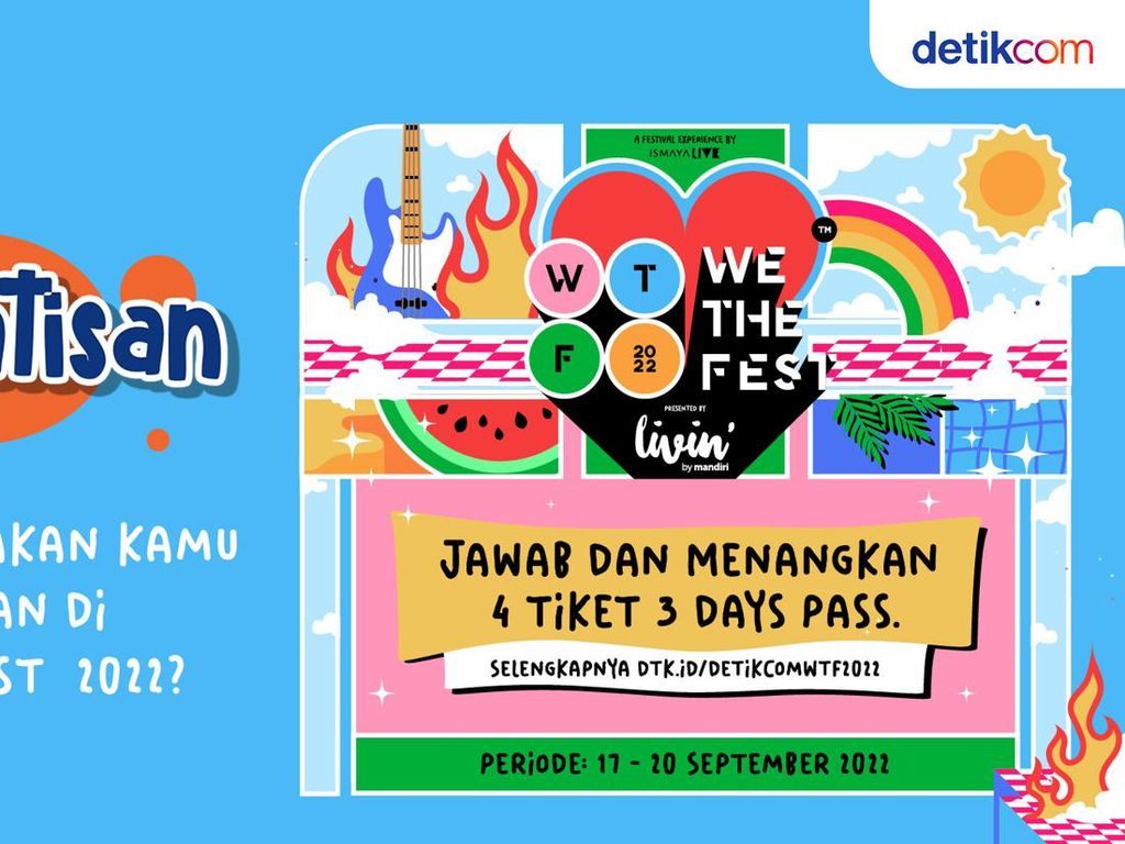 detikcom Bagi-bagi Tiket Gratis We The Fest 2022! detikcom Bagi-bagi Tiket Gratis We The Fest 2022!
