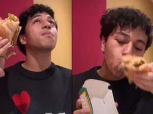 Emil Mario Cicip Menu McD London, Reaksi Emosinya Jadi Sorotan