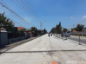 Pengecoran Jalan Nasional Lamongan Selesai, Minggu Depan Bisa Dilintasi