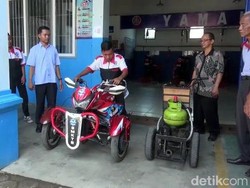 Keren! SMK di Jember Ciptakan Inovasi Motor Berbahan Bakar Gas Elpiji