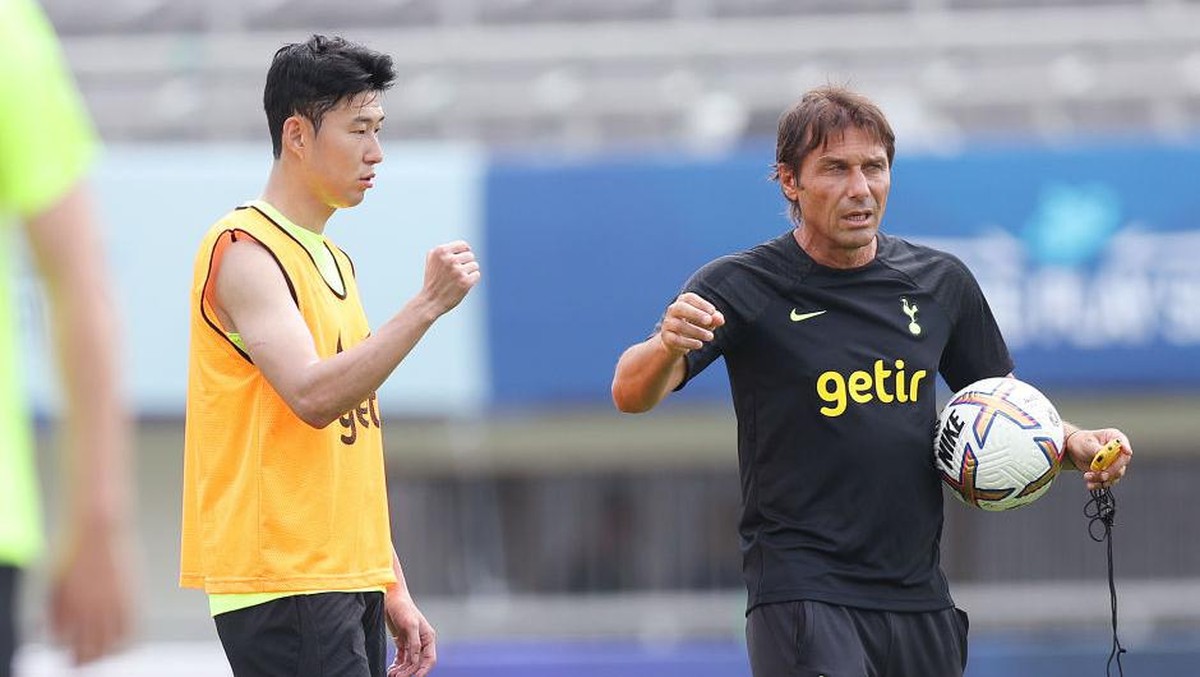 Son dan Conte. Foto: Tottenham Hotspur FC via Getty I/Tottenham Hotspur FC