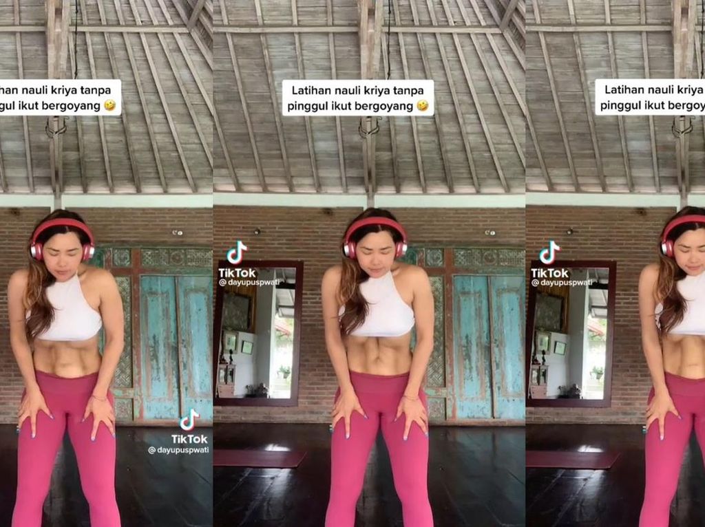 Wanita Ini Viral Peragakan Yoga Alien Nauli Kriya, Netizen: Mules Lihatnya!