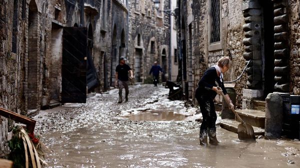 Begini Dampak Banjir di Cantiano Italia