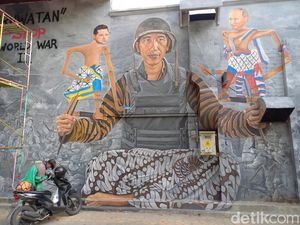 Makna Mural Jokowi Pegang Wayang Presiden Rusia-Ukraina di Solo Makna Mural Jokowi Pegang Wayang Presiden Rusia-Ukraina di Solo