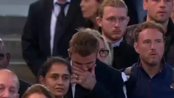 Potret David Beckham Menangis di Depan Peti Ratu Elizabeth II