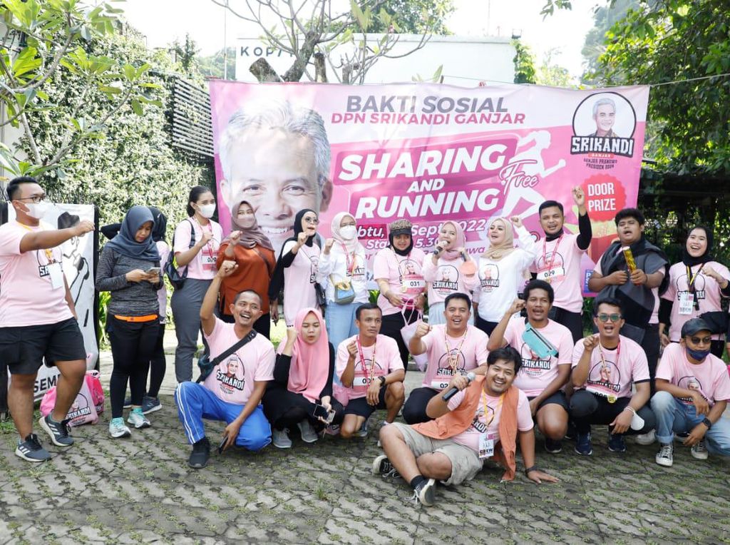 Relawan Srikandi Ganjar Gelar Acara Lari & Baksos di Bogor