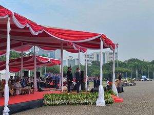 Wagub DKI Pimpin Upacara Peringati Hari Perhubungan Nasional di Monas