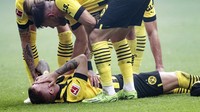 Reus memang belum masuk timnas Jerman lagi sejak 2021, tapi performa tujuh gol dalam 9 laga musim ini sempat bikin ia bisa saja dipanggil untuk main di Piala Dunia 2022. Foto: AP/Bernd Thissen