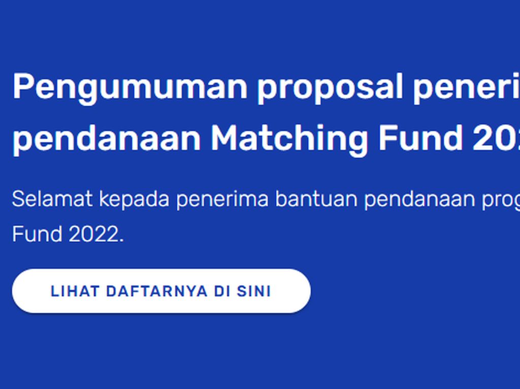 Kedaireka Rampungkan Program Matching Fund 2022, Total Pendanaan Capai Rp 11 T