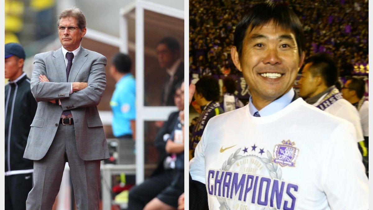 Oswaldo de Oliveira dan Hajime Moriyasu. (Foto: Dok. J.League)