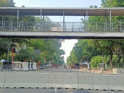 Antisipasi Demo Tolak BBM Naik, Sebagian Jalan Medan Merdeka Barat Ditutup