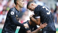 Fans the Gunners kini tentu berharap kombinasi Xhaka dan Jesus akan terus menghasilkan gol demi gol buat Arsenal. Foto: AP/David Cliff
