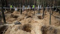 Horor! Ukraina Temukan Kuburan Massal Berisi Ratusan Mayat di Kota Izium