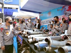 Bisingnya Bikin Geram! Polda Jateng Tindak 19.332 Motor Knalpot Brong dalam 200 Hari