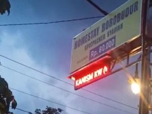 Waduh! Bjorka KW Retas Running Text Homestay di Borobudur