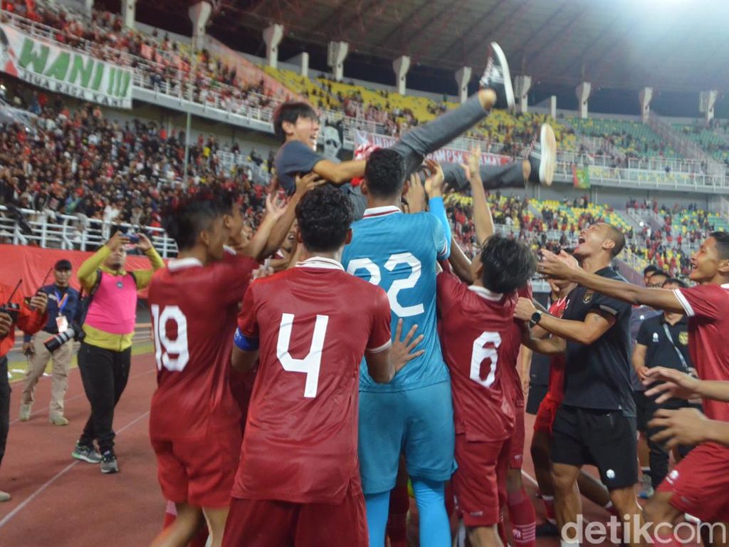 Melihat Lagi Selebrasi Timnas U-19 yang Lolos ke Piala Asia U-20 2023