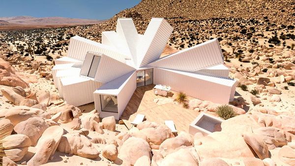 Wow! Rumah Kontainer Unik Dibangun di Tengah Gurun