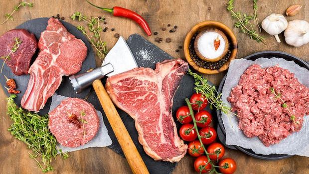 Daging merah pemakan biji-bijian