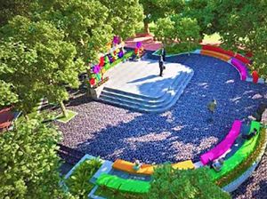 Asyik! Penataan RTH Alit Saputra Tabanan Dilengkapi Panggung Terbuka