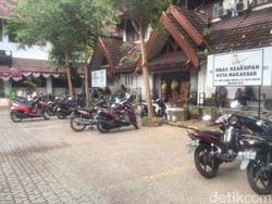 Ojol Day, Kantor Gabungan Dinas Makassar Masih Padat Kendaraan Pribadi