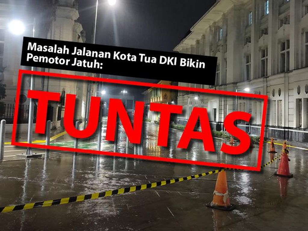 Before-After Penambahan Lapisan Antilicin di Jalan Kota Tua Jakarta