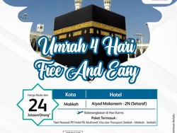 Umrah Ekspres 4 Hari, Harga Mulai dari Rp 24 Jutaan