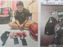 Senpi yang Dipakai Merampok SPBU Sidoarjo Ternyata Pistol Korek Api