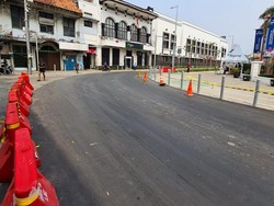 Pengerjaan Lapisan Antilicin di Kota Tua Jakarta Rampung