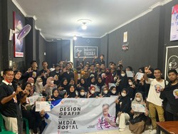 Relawan Ganjar Lampung Ajarkan Skill Desain Grafis-Medsos ke Mahasiswa