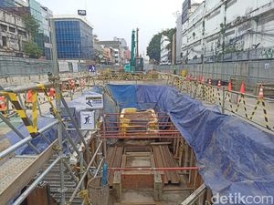 Penampakan Saluran Air Kuno dari Abad ke-17 di Proyek MRT Glodok