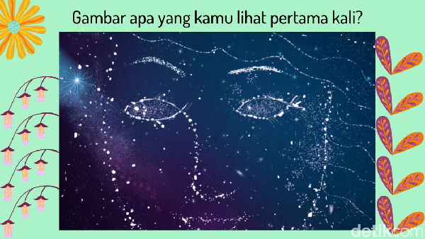 Gambar yang Tampak Pertama Kali Cerminkan Kepribadian, Lihat Wajah atau Ikan?