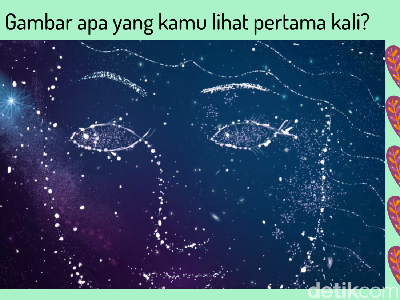 Gambar yang Tampak Pertama Kali Cerminkan Kepribadian, Lihat Wajah atau Ikan?