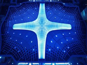 Menakjubkan! Begini Kerennya Stasiun Kereta Cepat di China Dilihat dari Angkasa